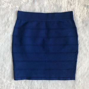 Wet Seal Blue Fitted Skirt